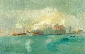 BUCHNER Carl Adolph 1914-1996,Harbour Scene,Strauss Co. ZA 2016-10-10