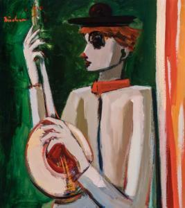 BUCHNER Carl Adolph 1914-1996,Untitled (Musician),William Doyle US 2020-03-10