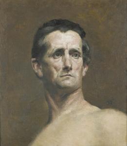 BUCHSER Frank 1828-1890,Brustbildnis eines Mannes,Dobiaschofsky CH 2008-11-12