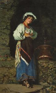 BUCHSER Frank 1828-1890,Rosina di Sora,1879,Galerie Koller CH 2024-11-29