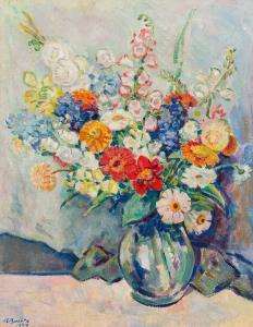 BUCHTA Alfred 1880-1952,Flowers in a vase,1937,im Kinsky Auktionshaus AT 2021-07-06