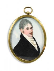 BUCK Frederick 1771-1839,Portrait miniature of a gentleman in a black coat,Cheffins GB 2023-07-20