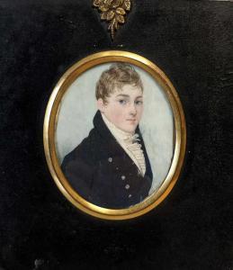BUCK Frederick 1771-1839,Portrait miniature of a young gentleman,Cheffins GB 2023-07-20
