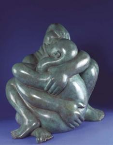 BUCK Jon 1951,Two men embracing,Christie's GB 2003-07-03