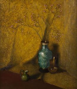 BUCK Leslie Binner 1907-1991,Still life with vases,1939,John Moran Auctioneers US 2018-01-23