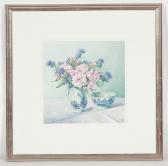 BUCK PEILL SHEILA,ROSES IN A WORCESTER JUG watercolour on paper,1995,McTear's GB 2015-03-29