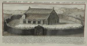 BUCK SAMUEL # NATHANIEL,The South-East view of Okehampton-Castle, In the C,1740,Nadeau US 2019-07-20