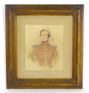 BUCK Sidney,A portrait of a young Victorian soldier / officer ,Claydon Auctioneers 2022-12-30