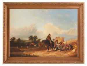 BUCK William Henry 1840-1888,Grain Harvest, Lowlands,1864,New Orleans Auction US 2023-03-25
