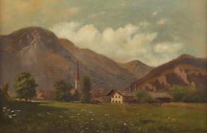 BUCKEN Peter 1831-1915,Alpenlandschaft,Von Zengen DE 2022-09-02