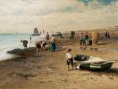 BUCKEN Peter 1831-1915,Beach of the North Sea,Stahl DE 2015-02-28