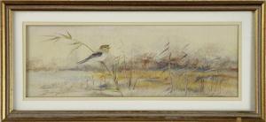 BUCKING E 1900-1900,Marsh with Bird,Stair Galleries US 2010-02-12