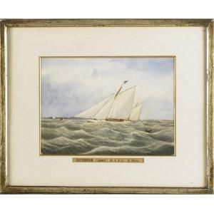 BUCKLAND F. C 1800-1900,"Octopus (Yawl),1881,Rago Arts and Auction Center US 2009-08-08
