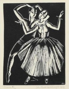 BUCKLAND WRIGHT John 1897-1954,Dance,1927,Halls GB 2023-10-31