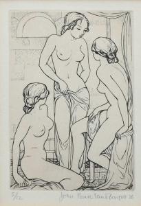 BUCKLAND WRIGHT John 1897-1954,Psyche and her Sisters,1936,Woolley & Wallis GB 2023-12-13