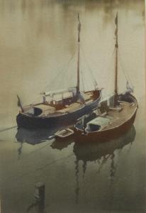 BUCKLE Claude 1905-1973,Sailing Boats in Calm Waters,Bamfords Auctioneers and Valuers GB 2022-05-05