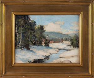BUCKLER Charles E. 1869-1953,Winter in the Valley,Eldred's US 2022-05-26