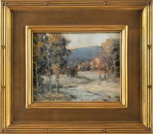 BUCKLER Charles E. 1869-1953,Winter valley, likely Vermont,Eldred's US 2022-05-26