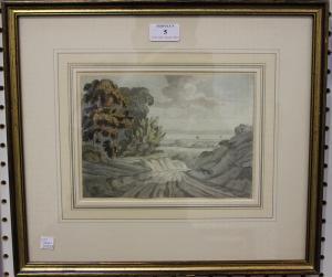 BUCKLER John 1770-1851,View on the Isle of Wight,1787,Tooveys Auction GB 2016-08-10