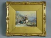 BUCKLEY J.E,two figures with water pitcher at a well in a land,1852,Rogers Jones & Co GB 2017-05-23