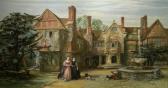 BUCKLEY John Edmund 1824-1876,Country house possibly Ightham Mote with ,1871,David Duggleby Limited 2007-11-03