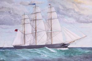 BUCKLEY R 1800-1900,sailing boat at sea,Jones and Jacob GB 2019-08-14