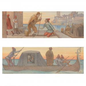 buckman Edwin 1841-1930,Venetian Fantasy Scenes,Leland Little US 2021-10-21