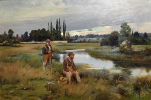 BUCKMAN Percy 1865-1935,Trout Fishing,1891,John Nicholson GB 2017-03-01