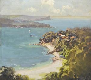 BUCKMASTER Ernest William 1897-1968,Glimpse of Sydney Harbour,1927,Leonard Joel AU 2012-06-24