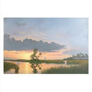 BUCKNER George 1942-2002,Florida Marshland,Kodner Galleries US 2021-09-02