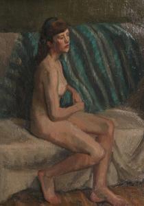 BUDD Kenneth 1925-1995,Sitting Nude,Mallams GB 2014-12-11