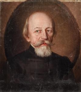 BUDKOWSKI Gustav Daniel 1813-1884,Portret mężczyzny,1865,Rempex PL 2021-12-15