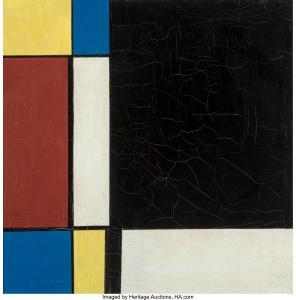 BUDNICK Sydney Jonas 1921-1994,Untitled (Abstract),1940,Heritage US 2023-01-12