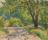 BUEHR Karl Albert 1866-1952,Looking toward lower garden from Paradise Path Hil,Bonhams GB 2010-02-28