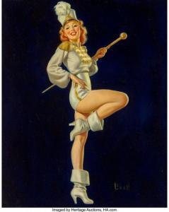 BUELL Alfred Leslie 1910-1996,Pin-Up with Baton,Heritage US 2020-04-24