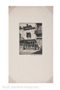 BUELL Alice Standish,Arts and Crafts Courtyard, New Orleans,Neal Auction Company 2020-11-22