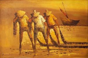 BUENAVENTURA Alfredo 1942-1982,Fishermen,Leon Gallery PH 2017-10-21