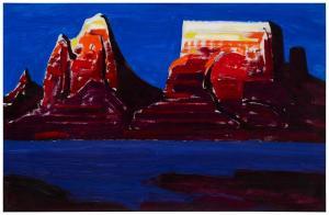 BUFF Conrad 1886-1975,Butte landscape,John Moran Auctioneers US 2023-11-14
