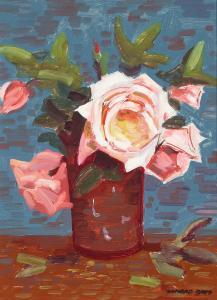 BUFF Conrad 1886-1975,Pink Roses in a Vase,Bonhams GB 2024-04-26