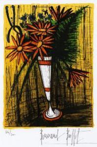 BUFFET Bernard 1928-1999,Bouquet dans un mazagran,Mallet JP 2016-07-14