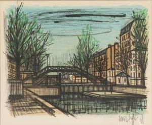 BUFFET Bernard 1928-1999,Canal St. Martin,1968,Ripley Auctions US 2009-08-30