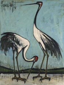 BUFFET Bernard 1928-1999,Deux oiseaux dont un picorant,Christie's GB 2015-02-05