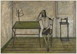 BUFFET Bernard 1928-1999,La chambre,1947,Artcurial | Briest - Poulain - F. Tajan FR 2024-04-04