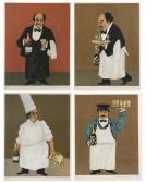 BUFFET Guy 1943,A group of four butler lithographs,John Moran Auctioneers US 2018-01-23