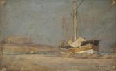 BUFFET Paul 1864-1941,Bateau au port,Ader FR 2014-03-11