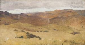 BUFFET Paul 1864-1941,Le Goro (Éthiopie) ou Tchorcher (?) Abyssinie,1897,Gros-Delettrez 2019-11-27
