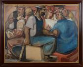 BUFOR JACOB 1900-1900,MINER'S LUNCH,Stair Galleries US 2013-12-07