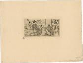 BUHOT Felix Hilaire 1847-1898,Cabinet de lecture au Japon,Galerie Bassenge DE 2020-11-25