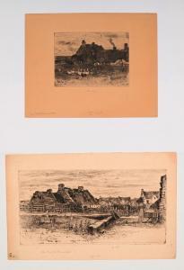 BUHOT Felix Hilaire 1847-1898,Les Petites chaumières - Les grandes Chaumières,De Maigret 2024-04-05