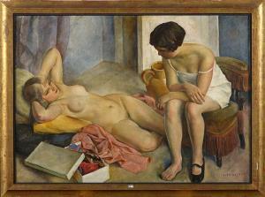 BUISSERET Louis 1888-1956,Les deux amies,VanDerKindere BE 2023-02-14